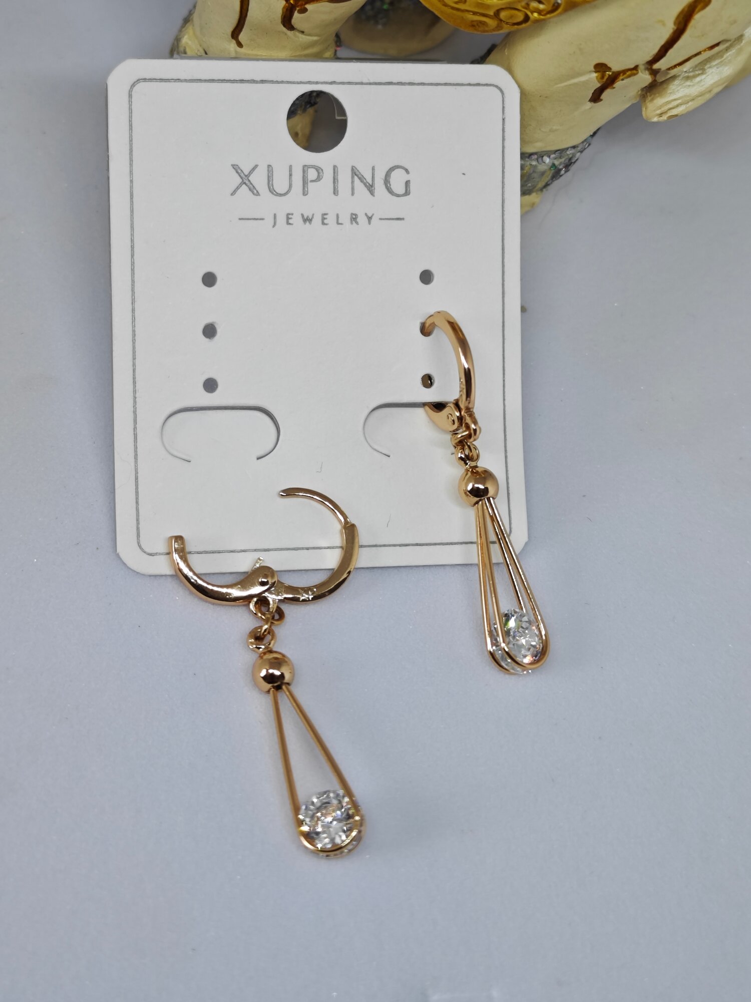 Серьги с подвесками XUPING JEWELRY Серьги подвески с камнем