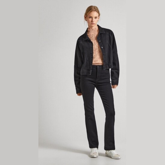Джинсы клеш Pepe Jeans, размер 29, черный