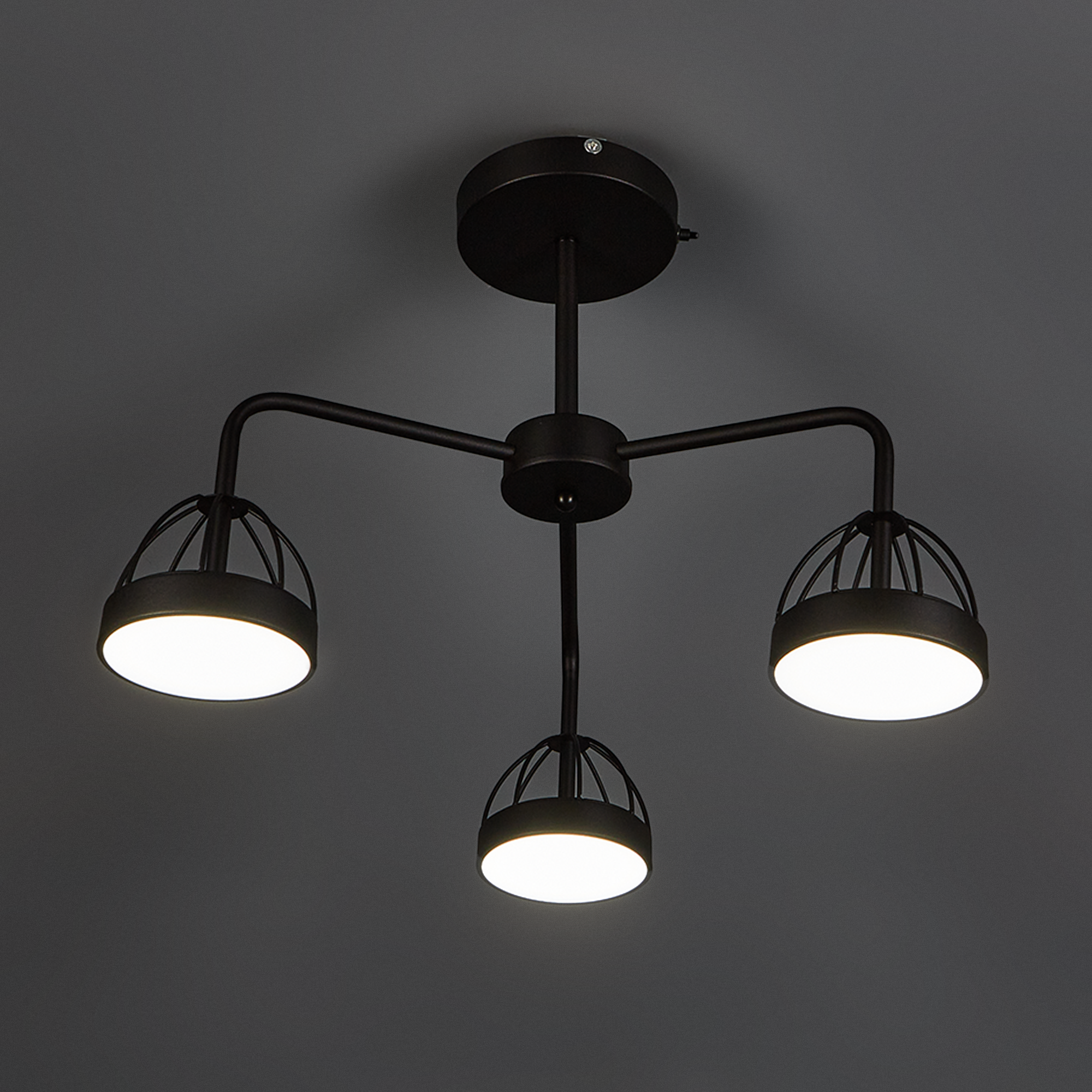 фото Люстра светодиодная «Scandia» 515931 с пультом управления 16 м² регулируемый белый свет цвет черный