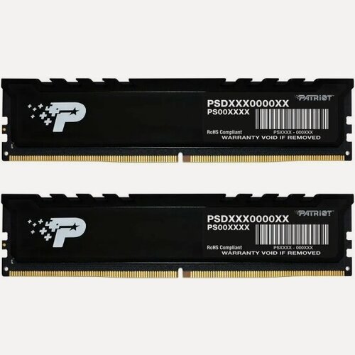 Изображение товара Оперативная память Patriot Memory SL Premium DDR5 16GB (2X8GB) 4800MHz PC-38400 CL40 (PSP516G4800KH1)