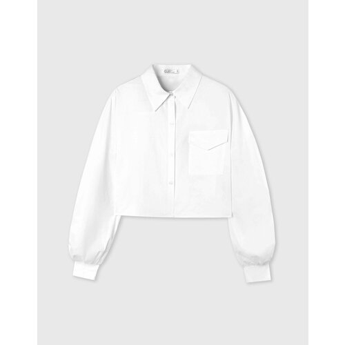 Рубашка Gloria Jeans, размер XS (38-40), белый джемпер gloria jeans размер xs 38 40 белый