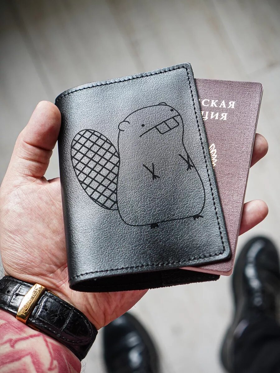 Обложка для паспорта КОЖЬЕ 