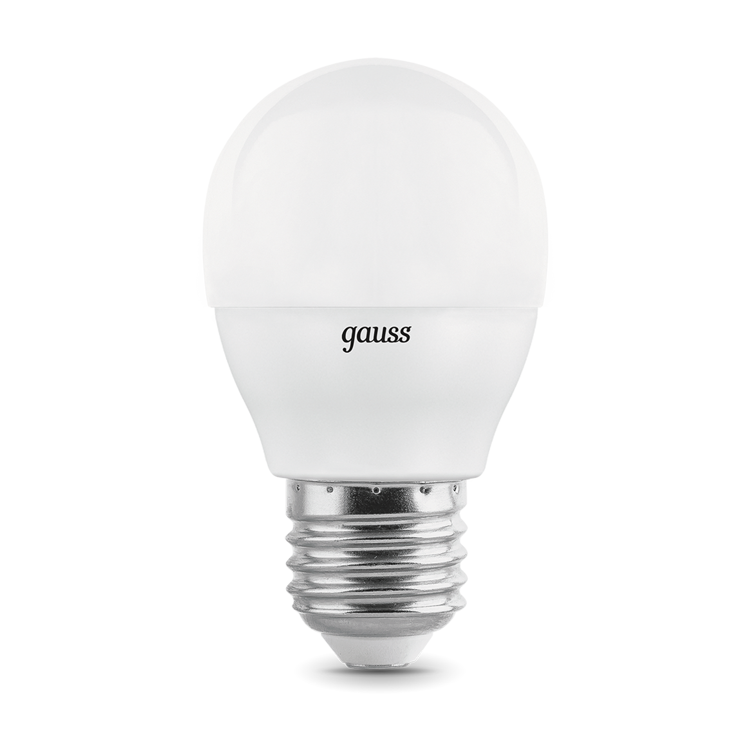 Лампочка светодиодная E27 Шар 7Вт нейтр белый свет 4100K (3 лампы в комплекте) Gauss Elementary