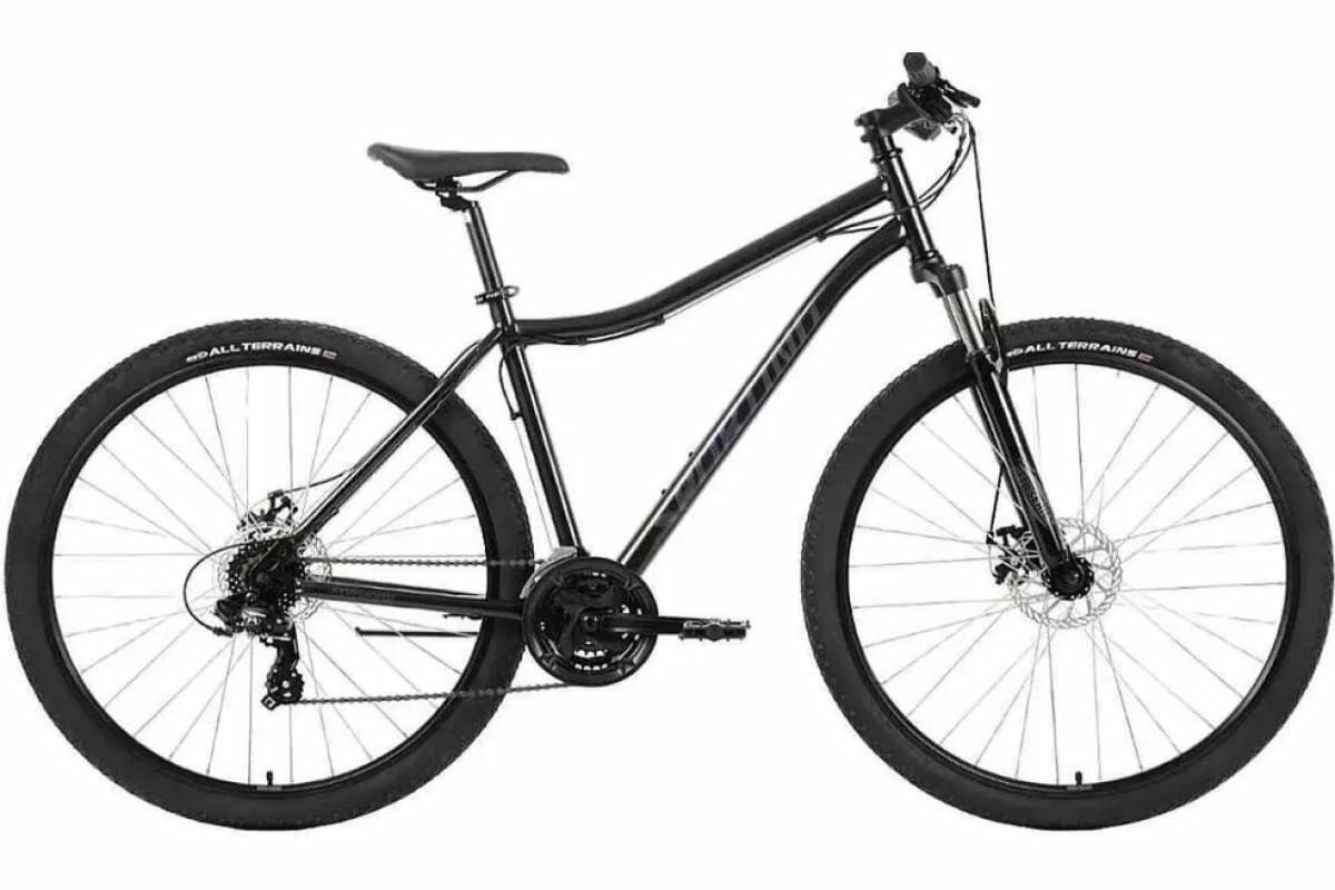 Велосипед горный FORWARD SPORTING 29 2.1 D 2023 рама 17 RB3R9M165XBKDGY, черный/темно-серый