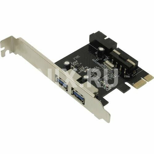 Контроллер PCI-E, USB3.0 2 внеш. порта +20 pin IDC, модель PCIeUSB2-2, Espada