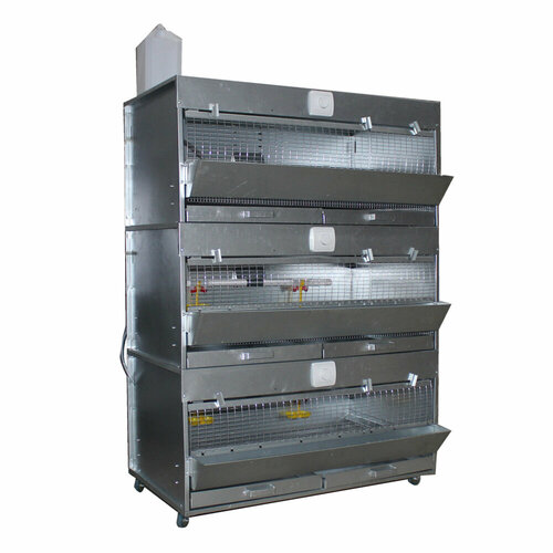 Брудер для 210 цыплят Оптима 3 яруса престиж