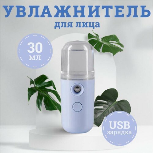 Увлажнитель для лица мини наноувлажнитель портативный распылитель для кожи переносной увлажнитель голубой 43100₽