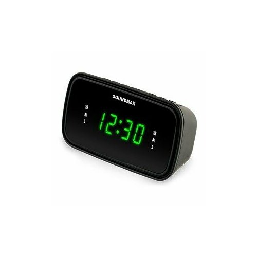 Радиочасы SoundMAX SM-1588 черный c зелёным 166000₽