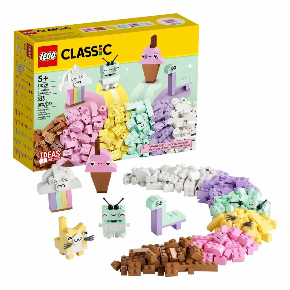 Конструктор LEGO Classic Творческое пастельное веселье, 5+, 11028