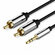 Кабель VENTION аудио Jack 3.5 mm M/2RCA M, чёрный