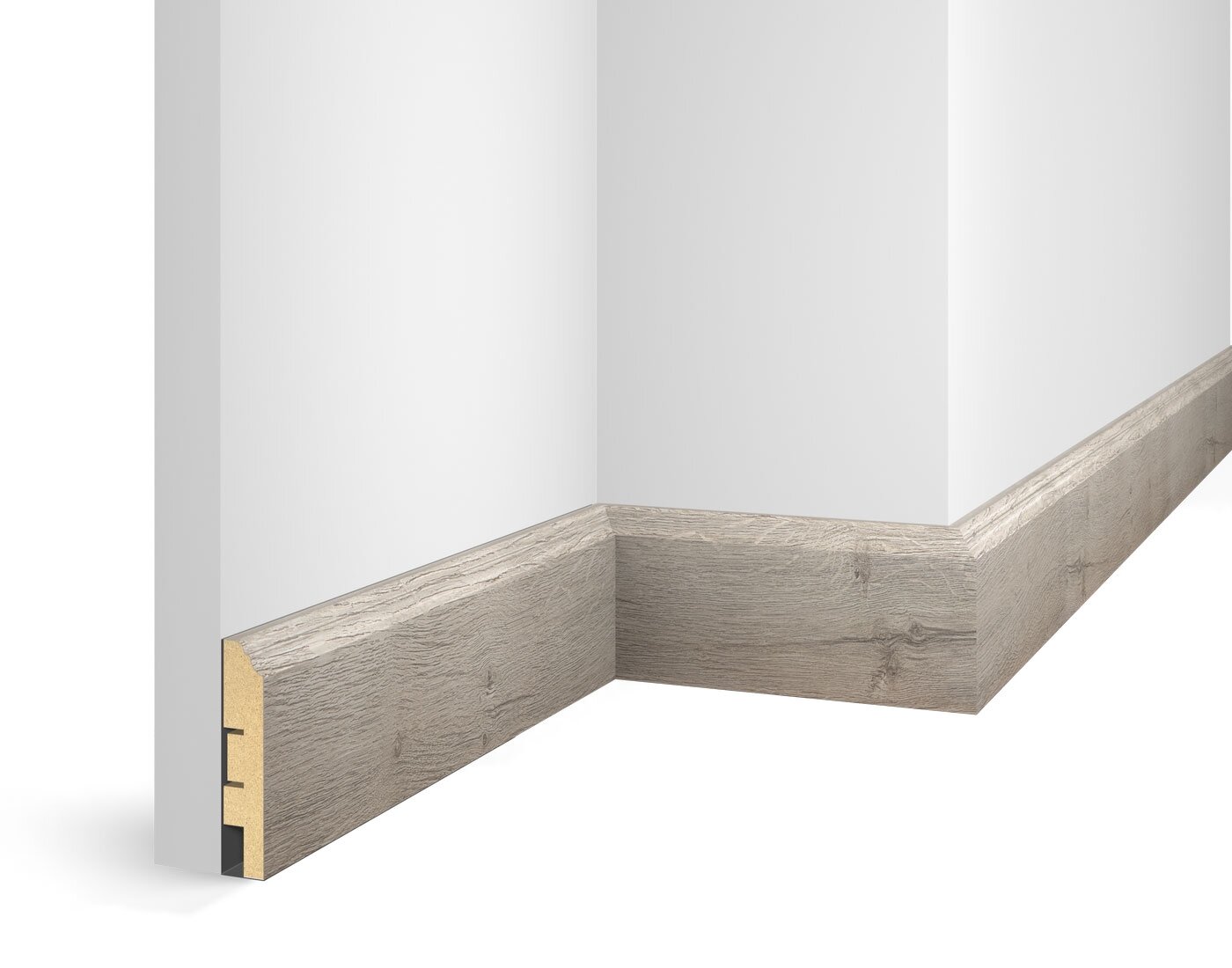 фото Плинтус WP07, экошпон, 80x16x2400 мм, МДФ