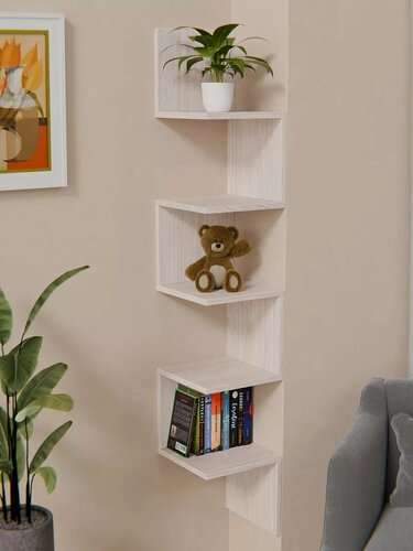 Изображение товара Полка Лесенка настенная навесная для книг и цветов угловая