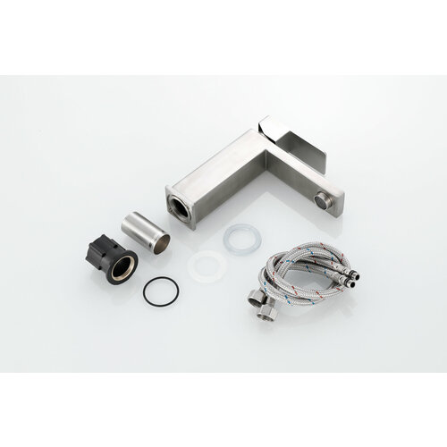 Смеситель для раковины (умывальника) в ванную низкий 