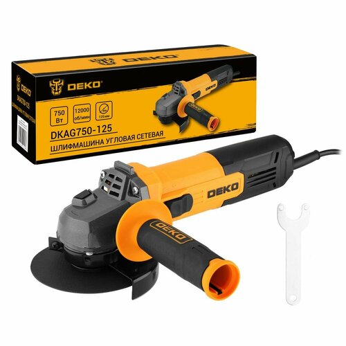 Углошлифовальная машина УШМ DEKO DKAG750-125 125мм 750 Вт 080-1007 2799₽
