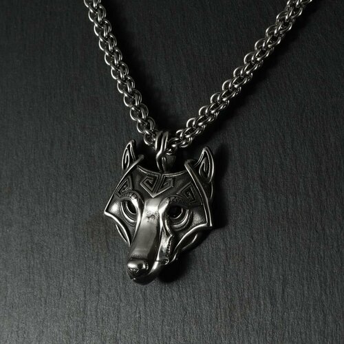 Комплект украшений Алёна Китаева, длина 60 см, серебристый/черный