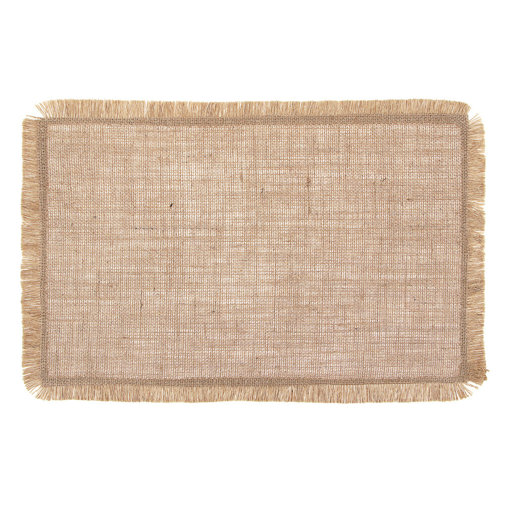 фото Подложка декоративная прямоугольная, 30x45см, джут, "ЭКО", 2 штуки