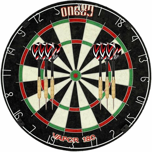 Набор для игры в Дартс ONE80 VAPOR 180, 6 дротиков, сизалевая мишень.
