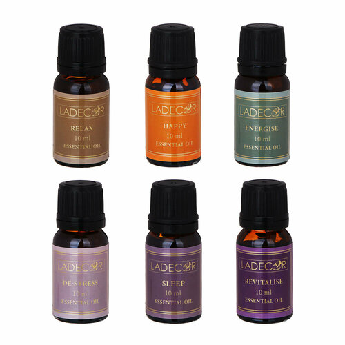 LADECOR Аромамасло 10мл, 6 тематических ароматов, 24 штуки