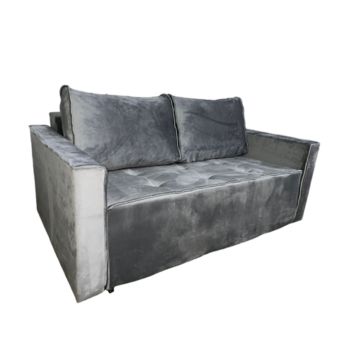 Диван Мини Премьер mr 11 с независимым пружинным блоком 125х100 (антивандальная ткань, серый)