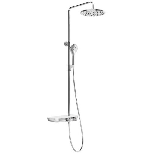 фото Душевая система Ravak Termo 300 TE 094.01/150 X070161 с термостатом Хром Белая