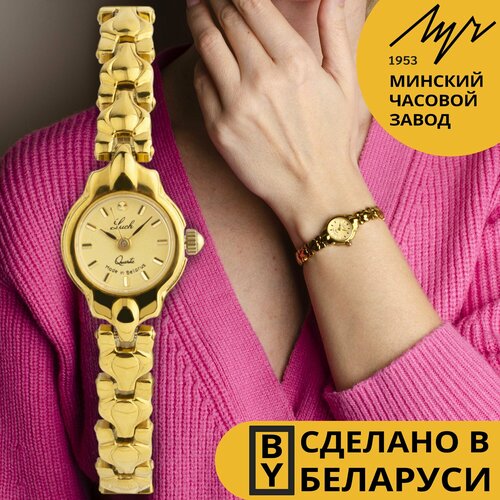 фото Наручные часы луч, золотой