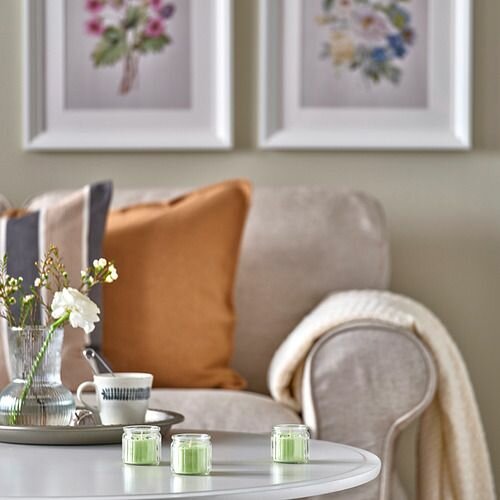 Ароматическая свеча в стакане икеа, 12 ч — фото 1