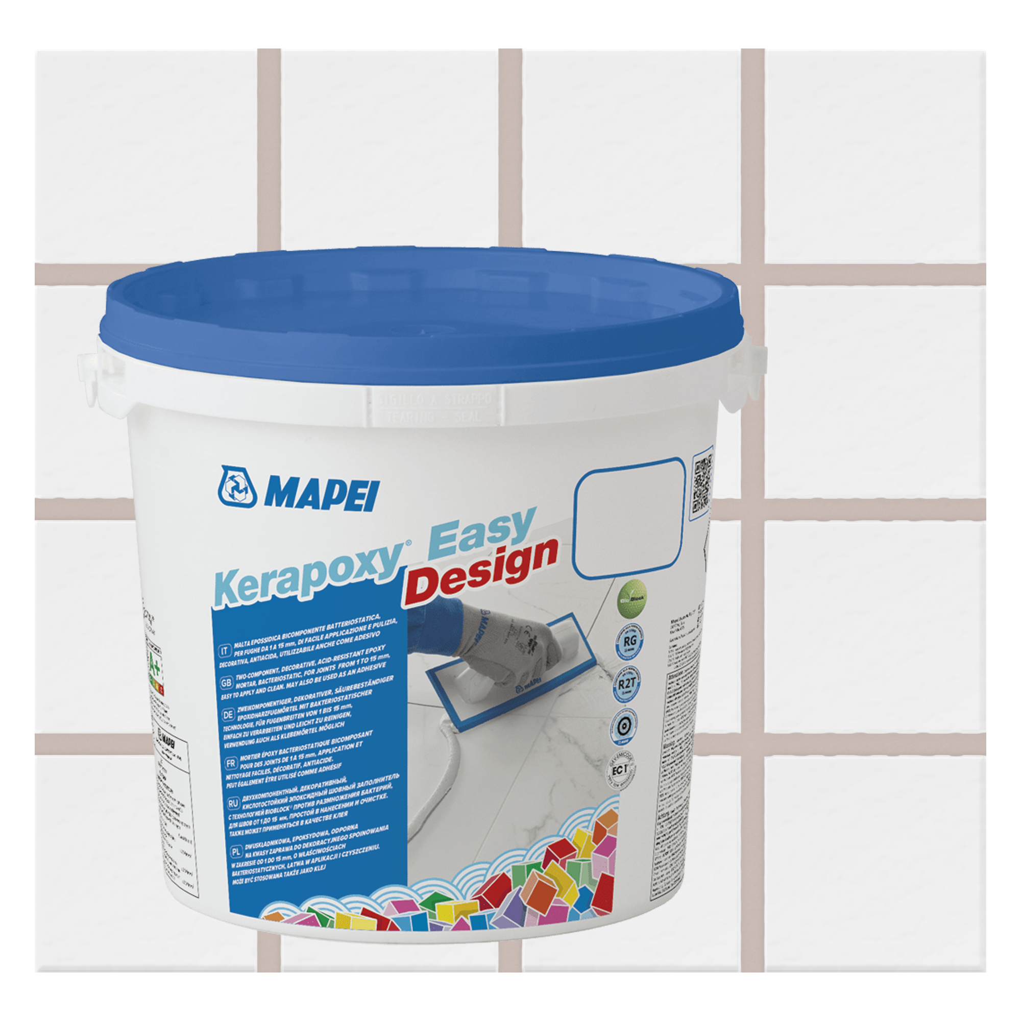 Эпоксидная затирка Kerapoxy EASY Design MAPEI № 123 Античный белый, 3 кг