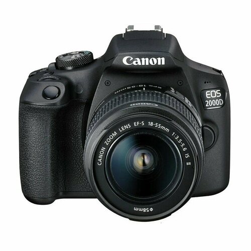 Фотоаппарат Canon EOS 2000D Kit EF-S 18-55mm f35-56 IS II черный 47900₽