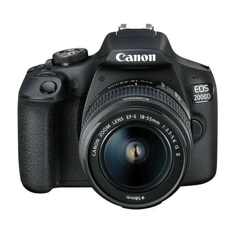 Фотоаппарат Canon EOS 2000D Kit EF-S 18-55mm f/3.5-5.6 IS II, черный