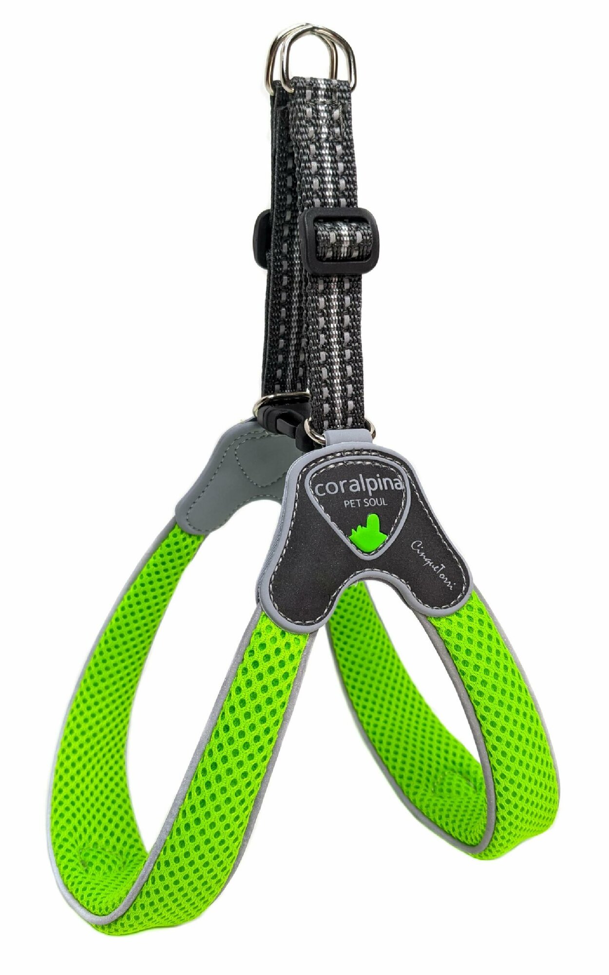 Мягкая шлейка "Супер Комфорт", неоновый зеленый (Италия)