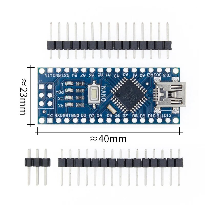 10 комплектов = 10 шт. Nano 3,0 + 10 шт. usb-кабель ATmega328, плата Mini-USB CH340G для Arduino, NANO 3.0-AU
