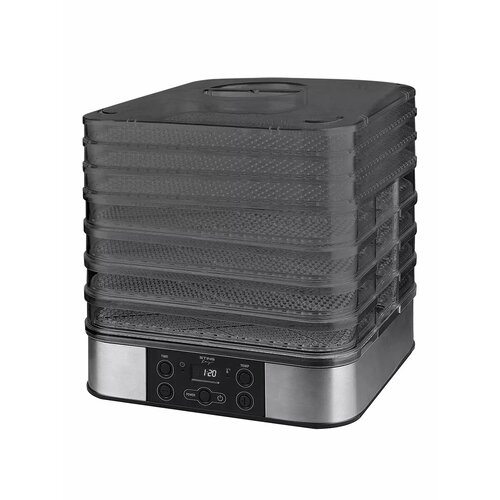 Дегидратор сушилка для овощей электросушилка STINGRAY ST-FD701A 11 поддонов 3 основных 4 разборных 2 для пастилы 2 для ягод черный жемчуг 6620₽