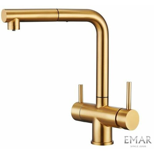 фото Emar ecb-7017 pvd golden, смеситель, золото