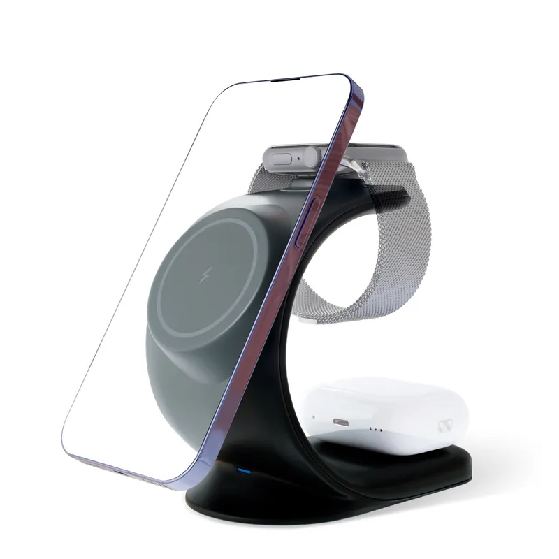 VLP Qi Powerstand 3 in 1 MS 15W черное — фото 1