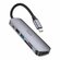 Хаб 6 в 1 HOCO HB28 USB 2.0, 1 USB 3.0, Type-C, Card Reader SD, M...