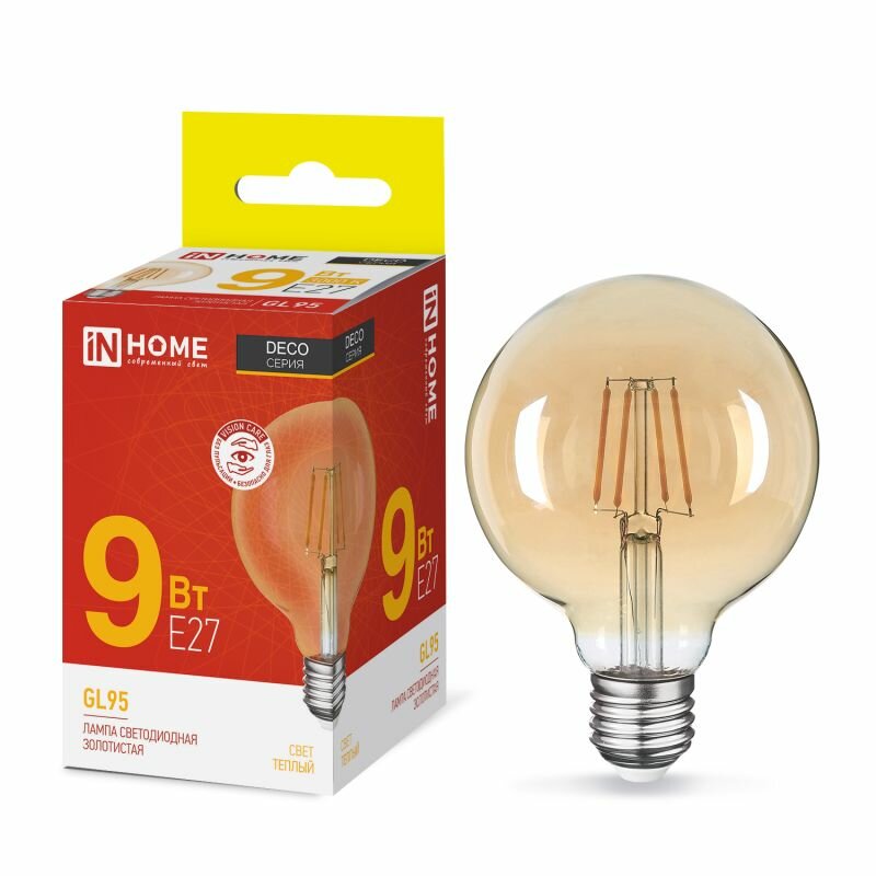 Лампа СД LED-HP-PRO 40Вт 230В Е27 С Адаптером E40 6500К 3600Лм IN HOME — фото 1
