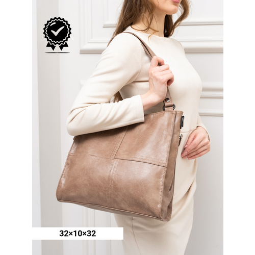 Сумка RUNYI, фактура гладкая, черный