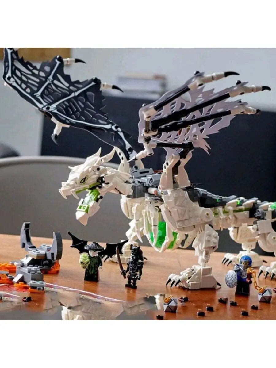 Конструктор набор Ninjago Дракон чародея-скелета аналог LEGO