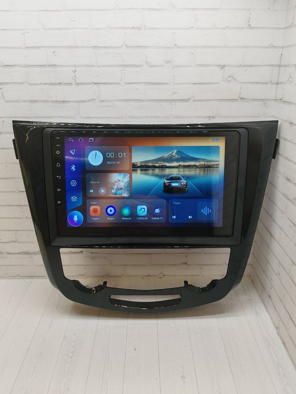 Магнитола андроид BOS-MINI 4/64гб, CarPlay, WiFi, GPS, USB, Блютус, Кулер, для Ниссан Кашкай-2, X-Tрейл (Nissan Qashkai J11, X-Trail) 2014-2022
