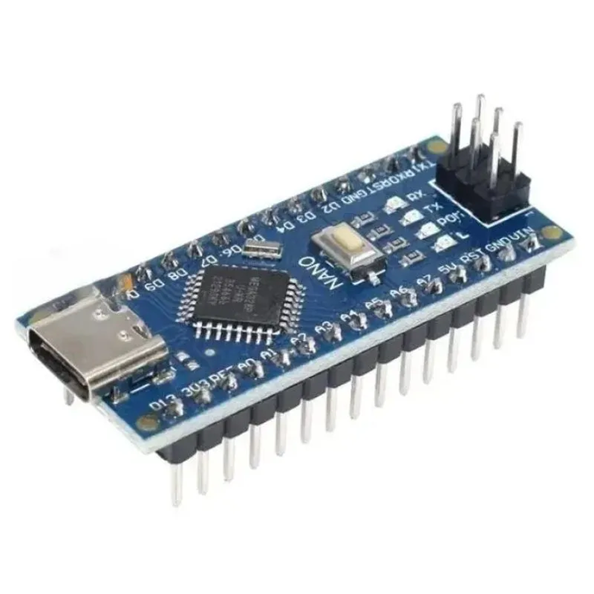 Контроллер плата Arduino Nano CH340G Type-C / Ардуино. Разъём припаян — фото 1