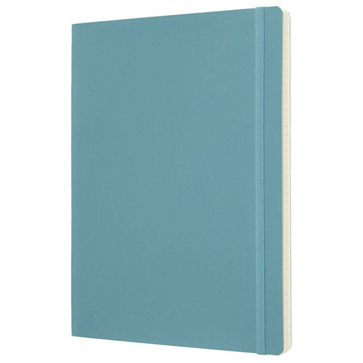 Блокнот Moleskine Classic Soft XLarge 190х250 мм голубой 192 стр. в линейку мягкая обложка (QP621B35) — фото 1
