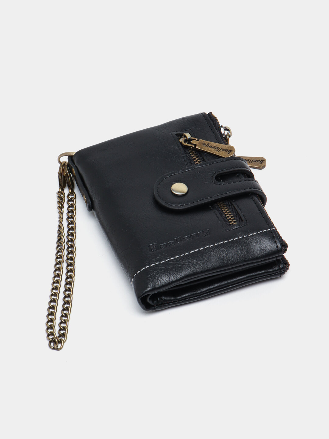 Портмоне baellerry, фактура гладкая, black