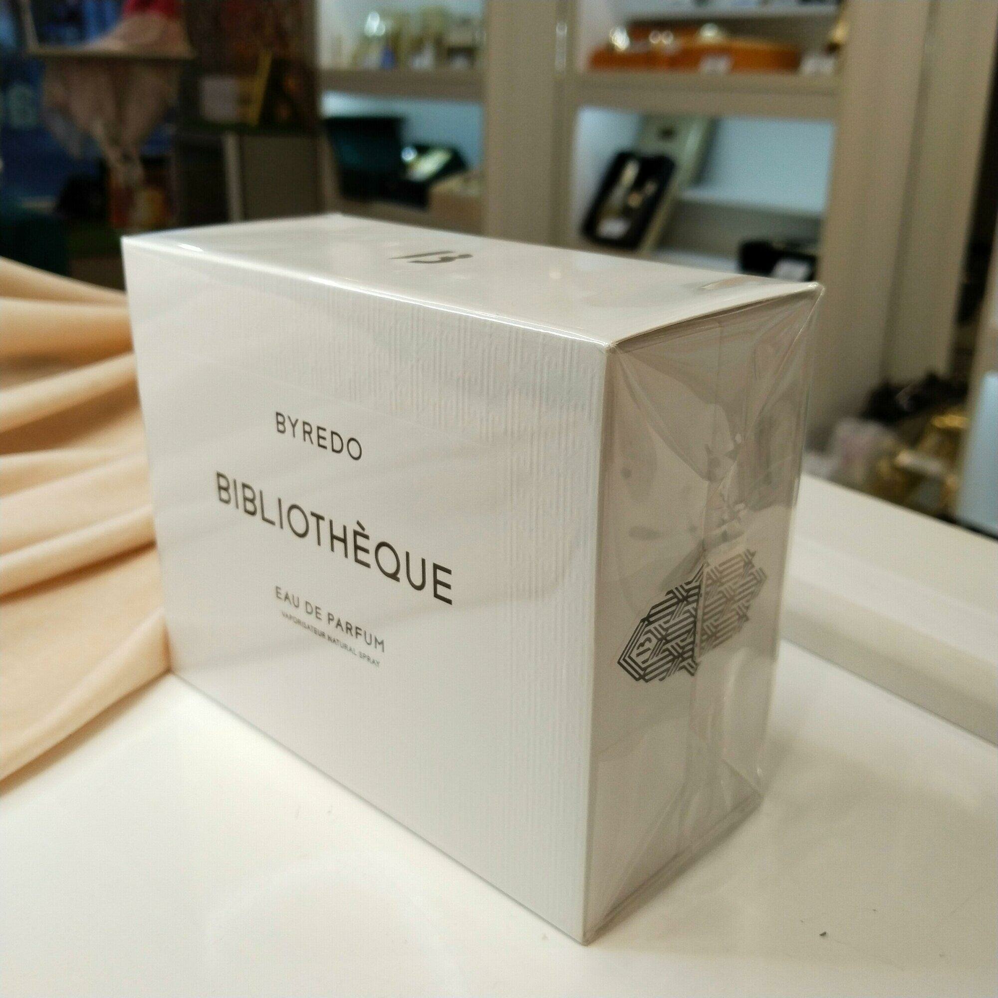 Парфюмерная вода BYREDO Bibliotheque, объем 50 мл, аромат унисекс, 2017 год перезаполняемый флакон — фото 1