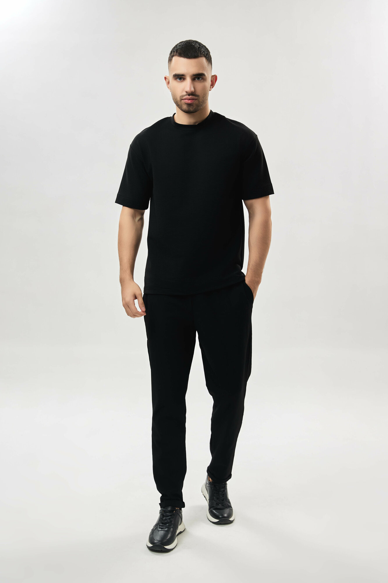 Футболка спортивная TERRA PRO, размер L, black — фото 1