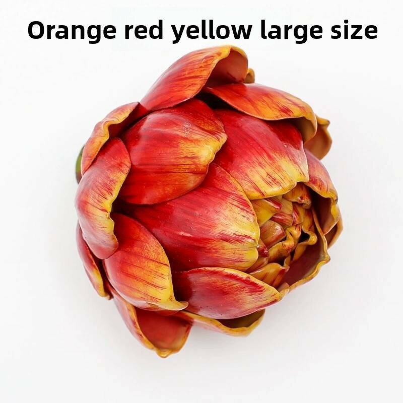 Искусственный артишок цинария сколимус декор для дома сад центр и мероприятие оранжевый