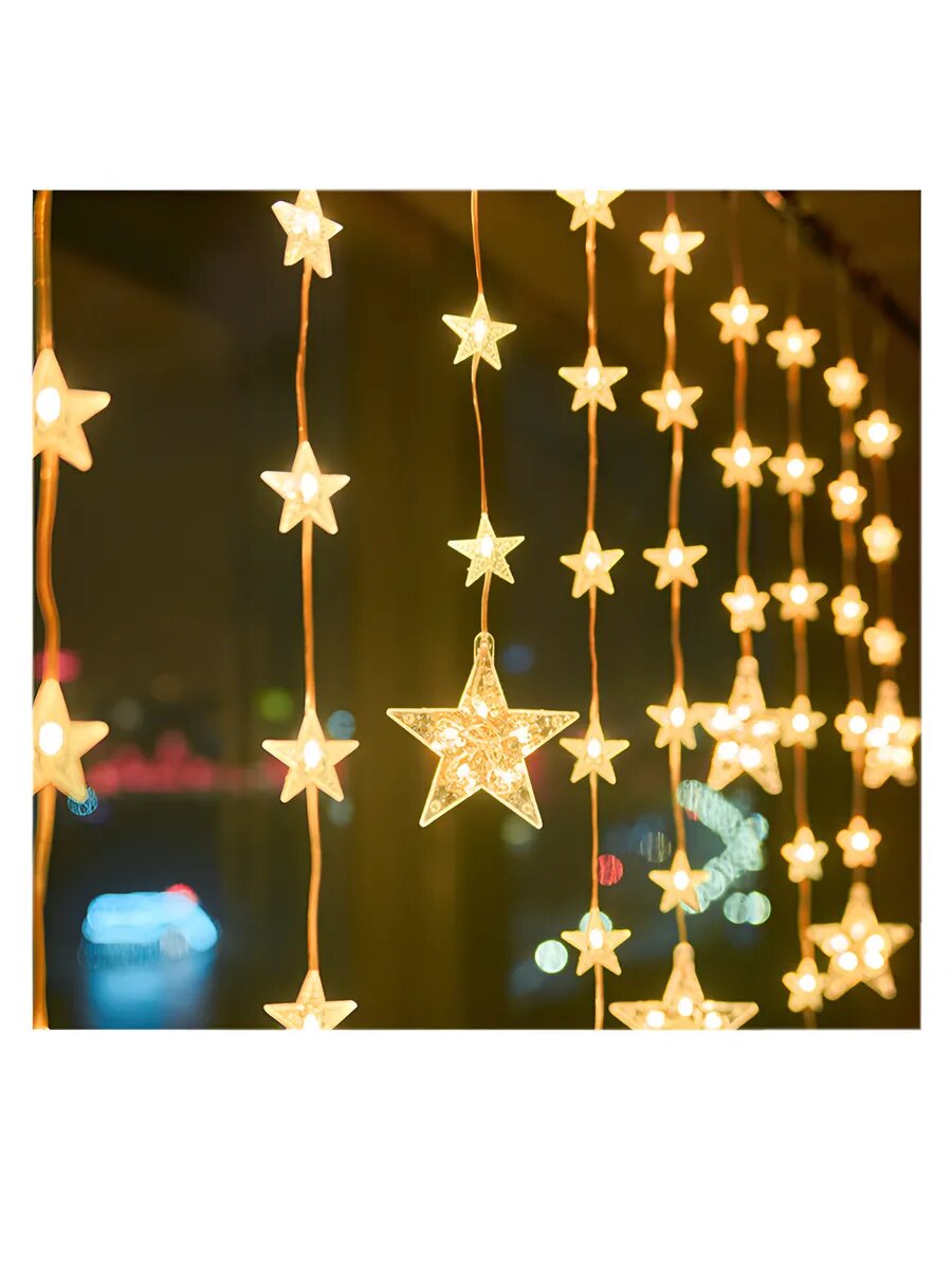 Гирлянда бахрома YD-CD-19 теплый свет энергосбережение длина 3x08 м