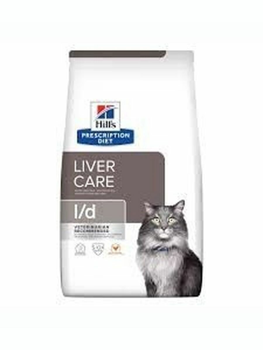 Сухой корм для кошек Hill's Prescription Diet l/d Liver Care при заболеваниях печени (Курица) - 1,5 кг