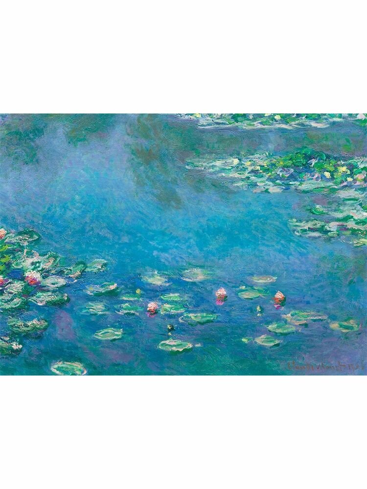 Алмазная картина "Клод Моне" алмазная огранка 40х50 см,40X50CM, белый
