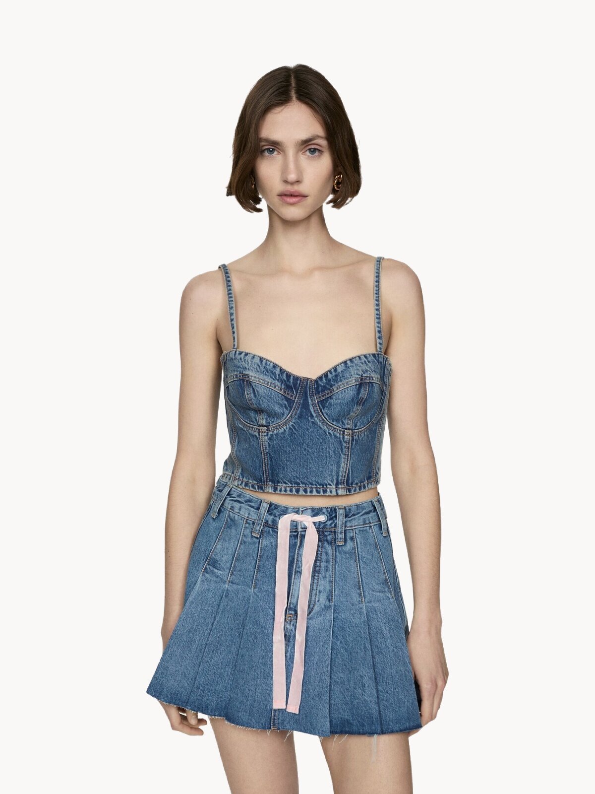 Топ MANGO, размер 20, синий