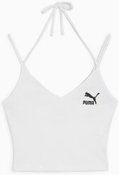 Топ-бра PUMA/62425502/CLASSICS Ribbed Crop Top/Белый/XS